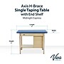 Viva Comfort Axis Physical Therapy Taping Table with End Shelf, 380 lbs. Capacity, Blue (ADIME923-01-BLU-ES)~#|#~sp309629384_sc7