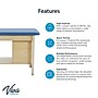Viva Comfort Axis Physical Therapy Taping Table with End Shelf, 380 lbs. Capacity, Blue (ADIME923-01-BLU-ES)~#|#~sp309629385_sc7