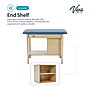 Viva Comfort Axis Physical Therapy Taping Table with End Shelf, 380 lbs. Capacity, Blue (ADIME923-01-BLU-ES)~#|#~sp309629388_sc7