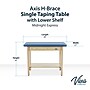 Viva Comfort Axis Physical Therapy Taping Table with Lower Shelf, 380 lbs. Capacity, Blue (ADIME923-01-BLU-LS)~#|#~sp309629400_sc7