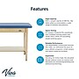 Viva Comfort Axis Physical Therapy Taping Table with Lower Shelf, 380 lbs. Capacity, Blue (ADIME923-01-BLU-LS)~#|#~sp309629401_sc7