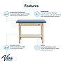 Viva Comfort Axis Physical Therapy Taping Table with Lower Shelf, 380 lbs. Capacity, Blue (ADIME923-01-BLU-LS)~#|#~sp309629402_sc7