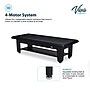 Viva Comfort Electric Height Adjustable Bariatric Treatment Table with Shelf, 1500 lbs Capacity, Black (ADI903-60-630-BLK)~#|#~sp309629454_sc7