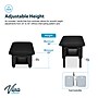 Viva Comfort Electric Height Adjustable Bariatric Treatment Table with Shelf, 1500 lbs Capacity, Black (ADI903-60-630-BLK)~#|#~sp309629456_sc7