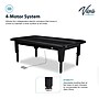 Viva Comfort TheraLift Electric Height Adjustable Bariatric Treatment Table, 1500 lbs Capacity, Black (ADI903-60-64-BLK)~#|#~sp309629475_sc7
