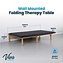 Viva Comfort Therapy Series Wall Mounted Folding Treatment Table, 500 lbs. Capacity, Black (ADI996-06-BLK-MK)~#|#~sp309629950_sc7