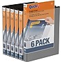 Davis Group QuickFit 5/8" 3-Ring Standard Binders, Black, 6/Pack (88001-06)~#|#~sp309630374_sc7