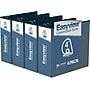 Davis Group Easyview Premium 4" 3-Ring Standard Binders, D-Ring, Navy Blue, 4/Pack (8406-72-04)~#|#~sp309630650_sc7