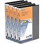 Davis Group QuickFit Heavy Duty 1 1/2" 3-Ring Standard Binders, D-Ring, Black, 4/Pack (95021P-04)~#|#~sp309630669_sc7