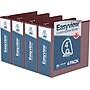 Davis Group Easyview Premium 4" 3-Ring Standard Binders, D-Ring, Burgundy, 4/Pack (8406-08-04)~#|#~sp309630763_sc7