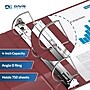 Davis Group Easyview Premium 4" 3-Ring Standard Binders, D-Ring, Burgundy, 4/Pack (8406-08-04)~#|#~sp309630764_sc7