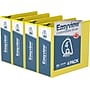 Davis Group Easyview Premium 4" 3-Ring Standard Binders, D-Ring, Yellow, 4/Pack (8406-05-04)~#|#~sp309630775_sc7