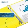 Davis Group Easyview Premium 4" 3-Ring Standard Binders, D-Ring, Yellow, 4/Pack (8406-05-04)~#|#~sp309630778_sc7