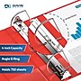 Davis Group Easyview Premium 4" 3-Ring Standard Binders, D-Ring, Red, 4/Pack (8406-03-04)~#|#~sp309630793_sc7