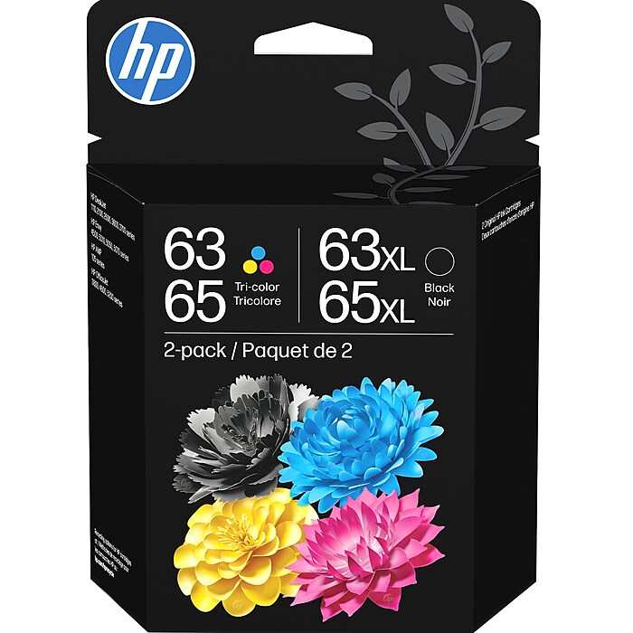 HP 63 / 65 XL Black High Yield and Tri-Color Standard Yield Ink
