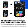 HP 63/65XL Black High Yield and Tri-Color Standard Yield Ink Cartridge, 2/Pack (B87FDAN)~#|#~sp309683859_sc7