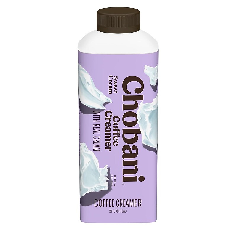 Chobani Sweet Cream Liquid Coffee Creamer, 24 oz., 6/Pack (600-04240) image 1