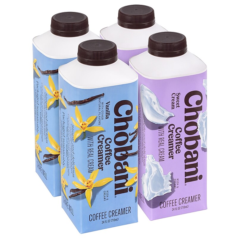 Chobani Variety Pack Liquid Coffee Creamer, 24 oz., 4/Pack (600-04241) image 1