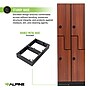 Alpine Industries 72" 2-Tier 2-Column Storage Locker, Walnut (TPL-Z-W-2-SPW-WTD)~#|#~sp309689991_sc7