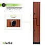 Alpine Industries 72" 2-Tier 1-Column Storage Locker, Walnut (TPL-Z-W-1-SPW- WTS)~#|#~sp309690004_sc7