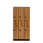 Alpine Industries 72" 2-Tier 3-Column Storage Locker, Oak (TPL-Z-O-3-SPO-WTTR)~#|#~sp309690010_sc7
