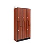 Alpine Industries 72" 2-Tier 3-Column Storage Locker, Walnut (701-Z-W-3-SPW-WTTR)~#|#~sp309690360_sc7
