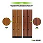 Alpine Industries 72" 2-Tier 2-Column Storage Locker, Walnut (TPL-W-2-SPW-WTD)~#|#~sp309690440_sc7