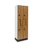 Alpine Industries 72" 2-Tier 2-Column Storage Locker, Oak (TPL-Z-O-2-SPO-WTD)~#|#~sp309690473_sc7