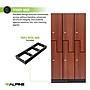 Alpine Industries 72" 2-Tier 3-Column Storage Locker, Walnut (701-Z-W-3-SPW-MK)~#|#~sp309690673_sc7