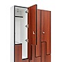 Alpine Industries 72" 2-Tier 3-Column Storage Locker, Walnut (701-Z-W-3-MK)~#|#~sp309690691_sc7