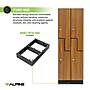 Alpine Industries 72" 2-Tier 2-Column Storage Locker, Oak (701-Z-O-2-MK)~#|#~sp309690833_sc7