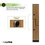 Alpine Industries 72" 2-Tier 1-Column Storage Locker, Oak (701-Z-O-1-TPL-MK)~#|#~sp309690862_sc7
