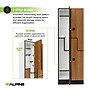 Alpine Industries 72" 2-Tier 2-Column Storage Locker, Oak (701-Z-O-2-TPL-MK)~#|#~sp309690988_sc7