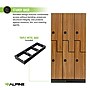 Alpine Industries 72" 2-Tier 3-Column Storage Locker, Oak (701-Z-O-3-TPL-MK)~#|#~sp309691012_sc7