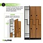 Alpine Industries 72" 2-Tier 3-Column Storage Locker, Oak (701-Z-O-3-TPL-MK)~#|#~sp309691015_sc7