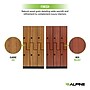 Alpine Industries 72" 2-Tier 3-Column Storage Locker, Oak (701-Z-O-3-TPL-MK)~#|#~sp309691016_sc7