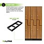 Alpine Industries 72" 2-Tier 3-Column Storage Locker, Oak (701-Z-O-3-SPO-WTTR)~#|#~sp309691022_sc7