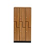 Alpine Industries 72" 2-Tier 3-Column Storage Locker, Oak (701-Z-O-3-MK)~#|#~sp309691068_sc7