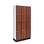 Alpine Industries 72" 2-Tier 3-Column Storage Locker, Walnut (701-W-3-MK)~#|#~sp309691101_sc7
