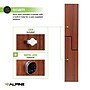 Alpine Industries 72" 2-Tier 1-Column Storage Locker, Walnut (701-Z-W-1-MK)~#|#~sp309691120_sc7