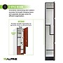 Alpine Industries 72" 2-Tier 1-Column Storage Locker, Walnut (701-Z-W-1-MK)~#|#~sp309691121_sc7