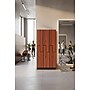 Alpine Industries 72" 2-Tier 1-Column Storage Locker, Walnut (701-Z-W-1-MK)~#|#~sp309691124_sc7