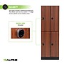 Alpine Industries 72" 2-Tier 2-Column Storage Locker, Walnut (701-W-2-TPL-MK)~#|#~sp309691130_sc7