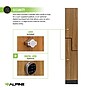 Alpine Industries 72" 2-Tier 1-Column Storage Locker, Oak (701-Z-O-1-SPO-MK)~#|#~sp309691160_sc7