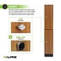 Alpine Industries 72" 2-Tier 1-Column Storage Locker, Oak (701-O-1-SPO-MK)~#|#~sp309691383_sc7