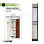 Alpine Industries 72" 2-Tier 1-Column Storage Locker, Walnut (701-W-1-TPL-MK)~#|#~sp309691513_sc7