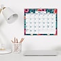 2026-2027 Excello Brands Teal Floral 12" x 15" Academic Wall Calendar (WC-AY26-1215-17)~#|#~sp309693165_sc7