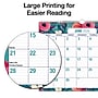 2026-2027 Excello Brands Teal Floral 12" x 15" Academic Wall Calendar (WC-AY26-1215-17)~#|#~sp309693167_sc7