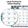 2026-2027 Excello Brands Teal Floral 17" x 22" Academic Desk Pad Calendar (DP-AY26-2217-17)~#|#~sp309693228_sc7