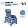 Viva Comfort Leather Bariatric 3-Position Geri Chair Recliner with Casters, Blue (ADIME915-01-BLU-MK)~#|#~sp309696155_sc7